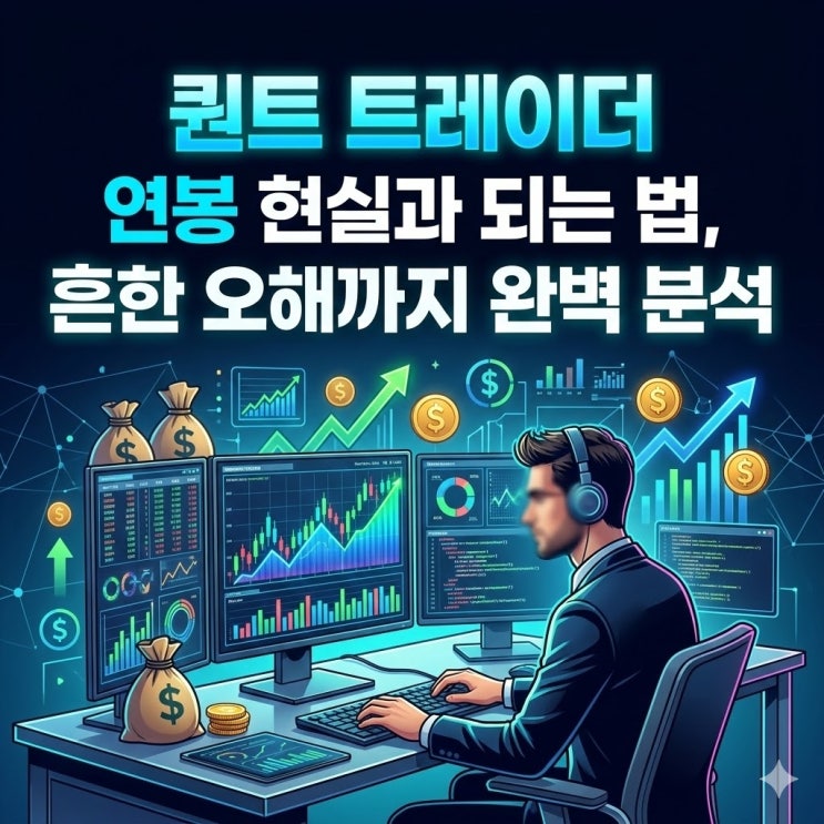  퀀트 트레이더 연봉 현실과 되는 법, 흔한 오해까지 완벽 분석