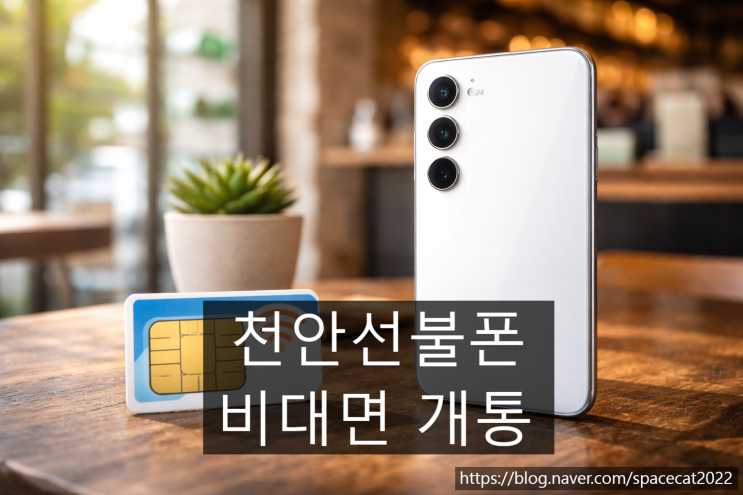  천안선불폰 유심 비대면 개통 절차 정리