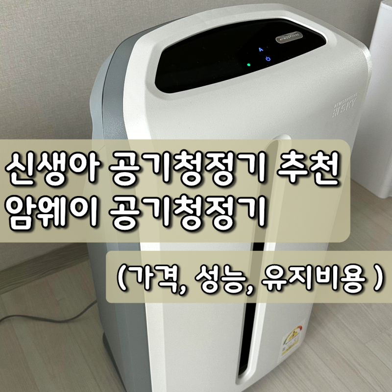 신생아 공기청정기 추천, 암웨이 엣모스피어 스카이 내돈내산 후기
