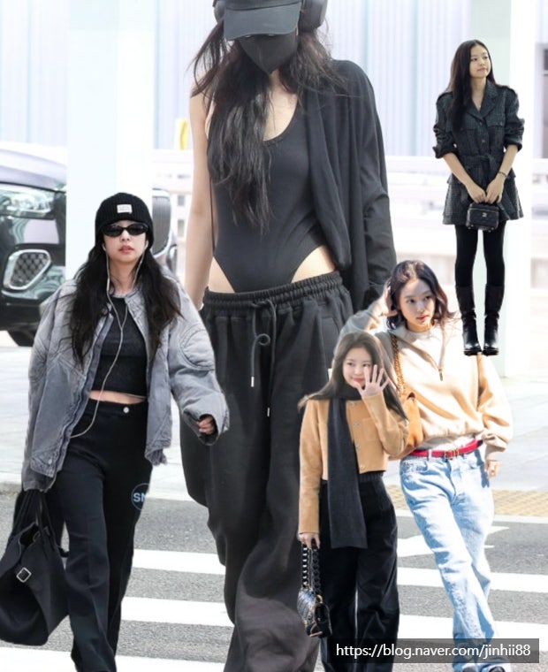 제니 공항룩 화제｜제니 공항백 어디 브랜드? 청바지 패션까지 총정리