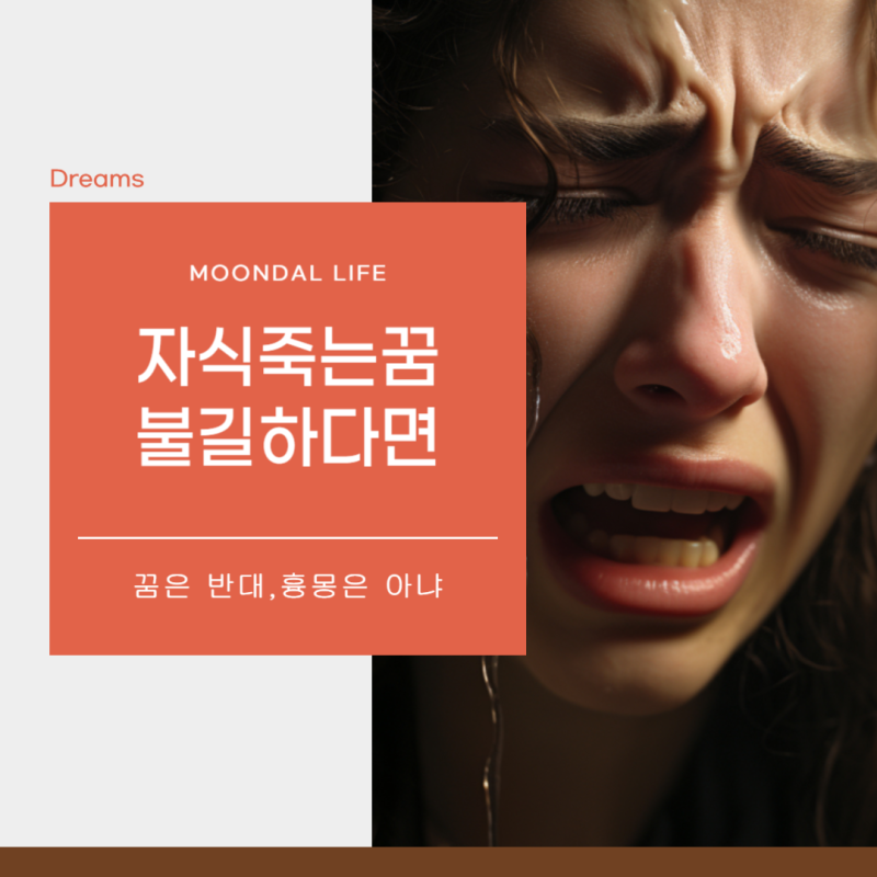 자식이 죽는 꿈해몽, 부모가 아들 딸이 죽는꿈을 꾸면 흉몽일까