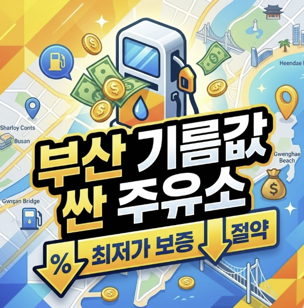 2026년 부산 기름값 싼 곳 총정리! 휘발유 경유 최저가 주유소는 어디?