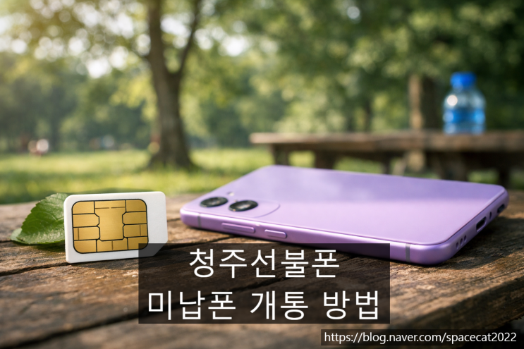  청주선불폰 이용한 미납폰 개통 순서 정리하기