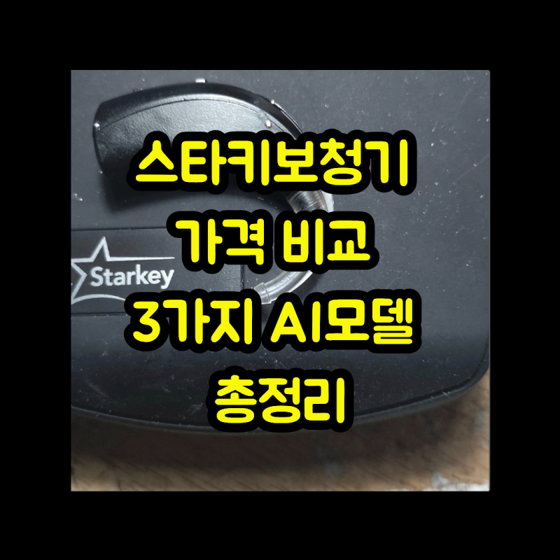 스타키보청기 가격 비교 3가지 AI모델 총정리