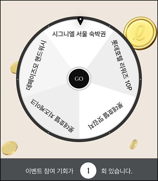  롯데호텔앤리조트 룰렛이벤트 모음(랜덤 경품)즉당~12.31