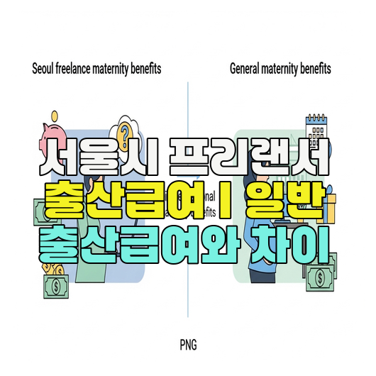  서울시 프리랜서 출산급여｜일반 출산급여와 차이