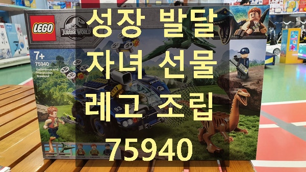 아이 선물로 딱! 레고 쥬라기월드 75940 갈리미무스 & 프테라노돈 탈출 리뷰