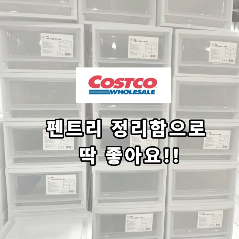 펜트리 정리함 고민이라면, 코스트코 수납함 '이거' 하나로 정리 끝나네요