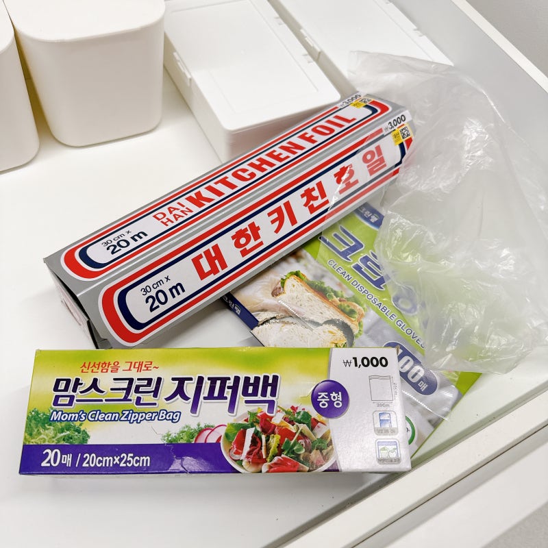 비닐봉투 케이스 써봤더니 싱크대 하부장이 이렇게 바뀌었어요