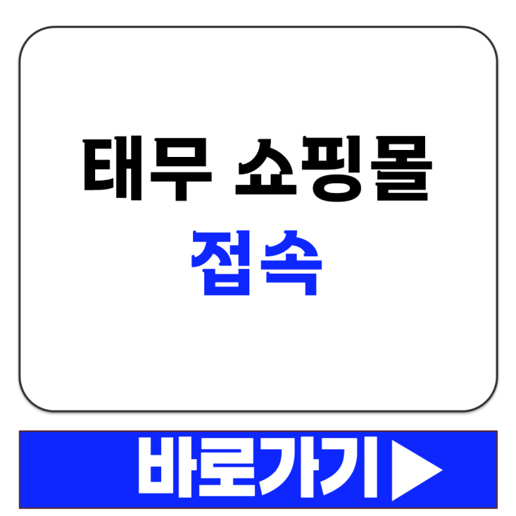  태무 쇼핑몰 접속 방법 브라우저로 바로 들어가는 간단 안내