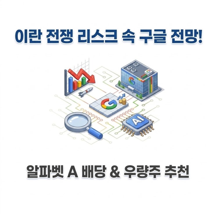  이란 전쟁 리스크 속 구글 주가 전망, 알파벳 A 주식 배당 챙기는 미국 우량주 추천