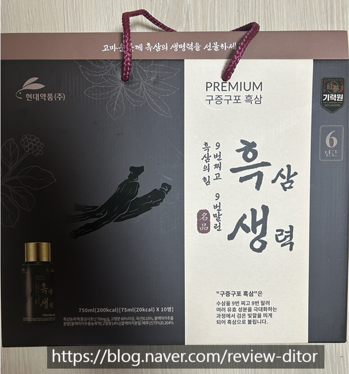  현대약품 구증구포 흑삼 후기｜보기엔 쓰고, 막상 먹으면 의외로 괜찮다