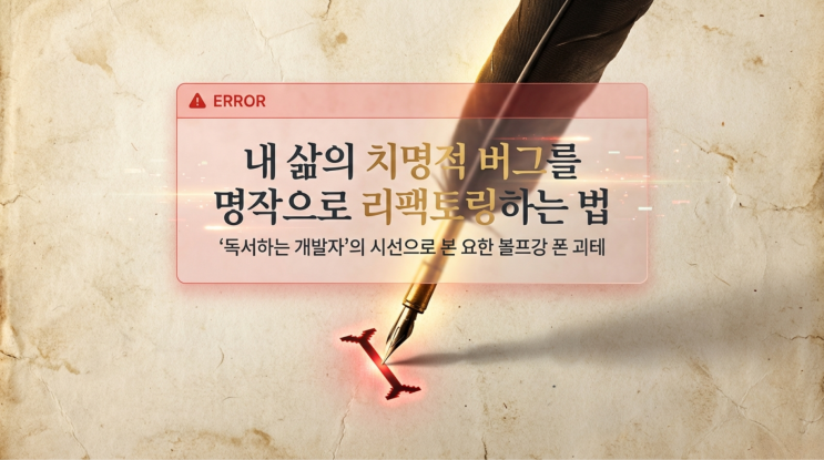  [괴테와의 대화] 인생이라는 복잡한 시스템을 가장 아름답게 설계하는 법
