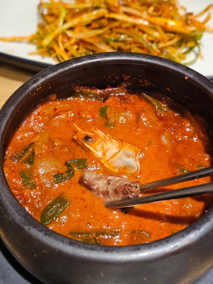  제주 삼겹살 맛집 제주화로집 딱새우조림 꿀조합