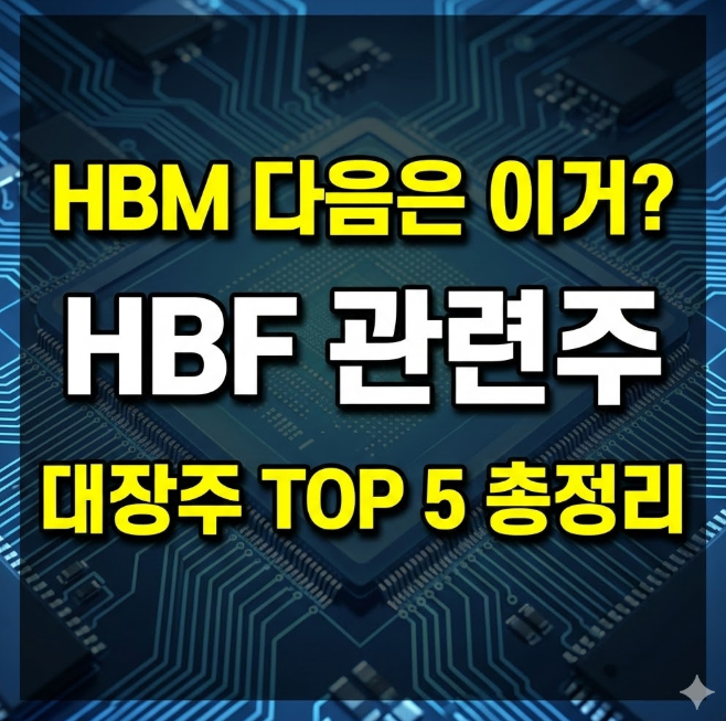 HBM4 다음은 HBF? 2026 HBF 관련주 대장주 TOP 5 및 상용화 시점 총정리 : 네이버 블로그