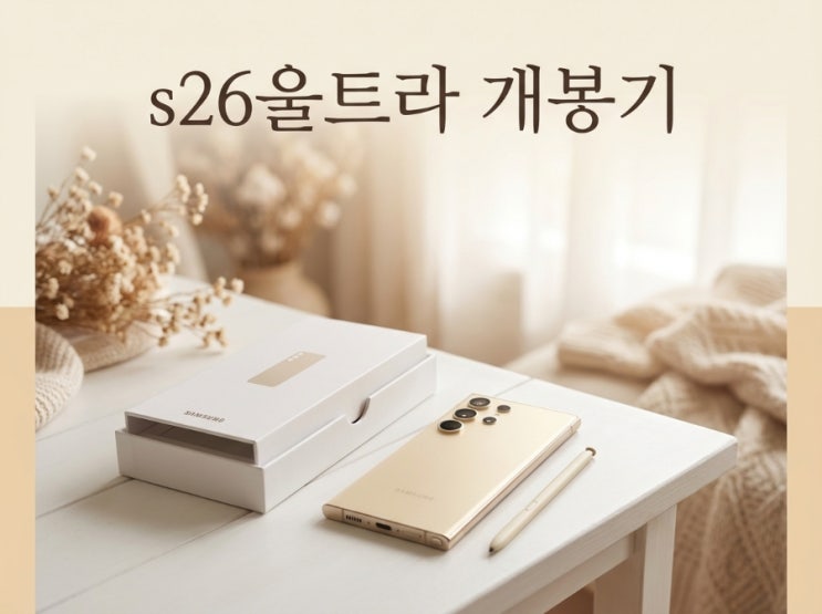  s26울트라 개봉기, 드디어 열어봤어요