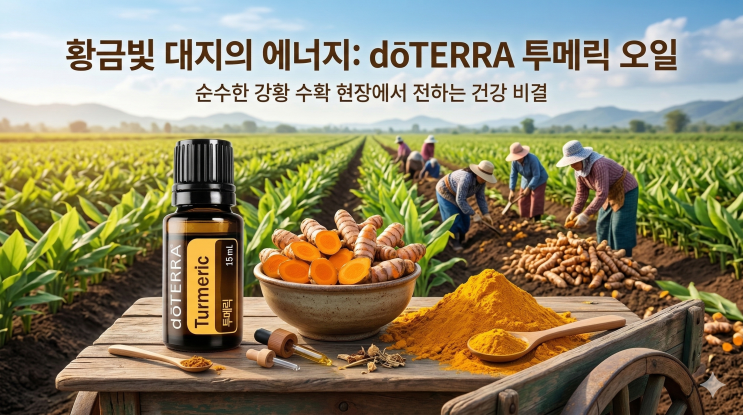  황금빛 뿌리의 에너지, 도테라 투메릭 오일 활용법