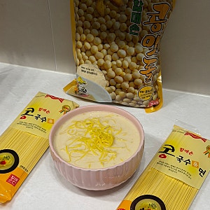 집에서 간단하게 콩국수 만들기 '할매손 콩가루'
