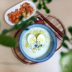할매손 콩가루로 간편하게 콩국수만들기 고소한 콩국수 집에서 뚝딱