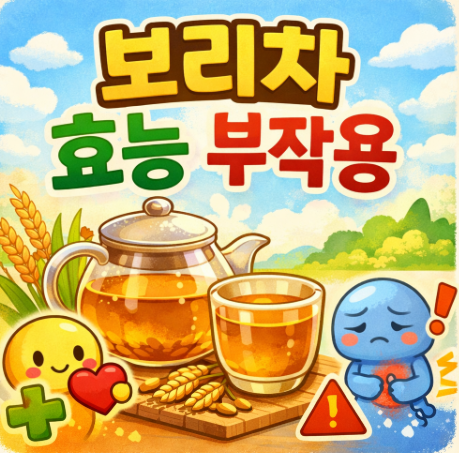  보리차 효능 부작용 물 대신 마셔도 될까