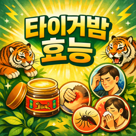  타이거밤 효능 4가지 일상에서 자주 쓰는 활용 방법