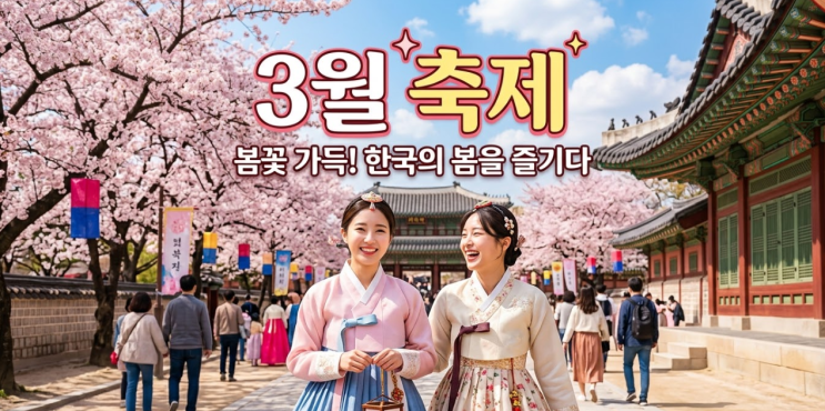  3월 가볼만한 축제 2026: 봄꽃·불놀이·체험 일정/팁 총정리