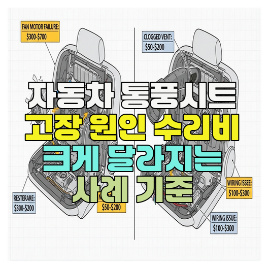  자동차 통풍시트 고장 원인 수리비 크게 달라지는 사례 기준