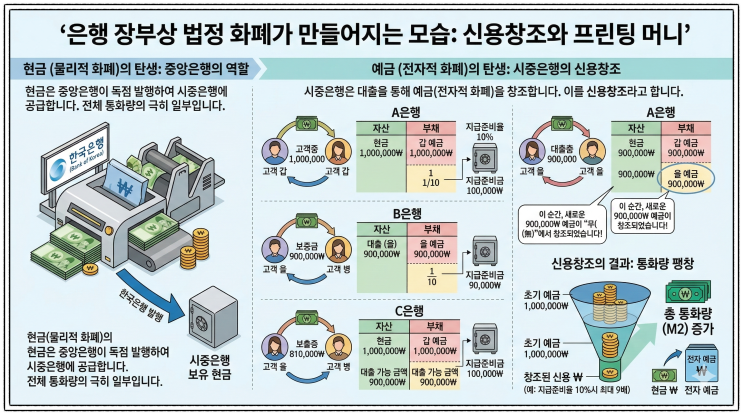  우리가 매일 쓰는 정부화폐, 진짜 조폐공사에서 다 찍어낼까? (화폐 탄생의 비밀)