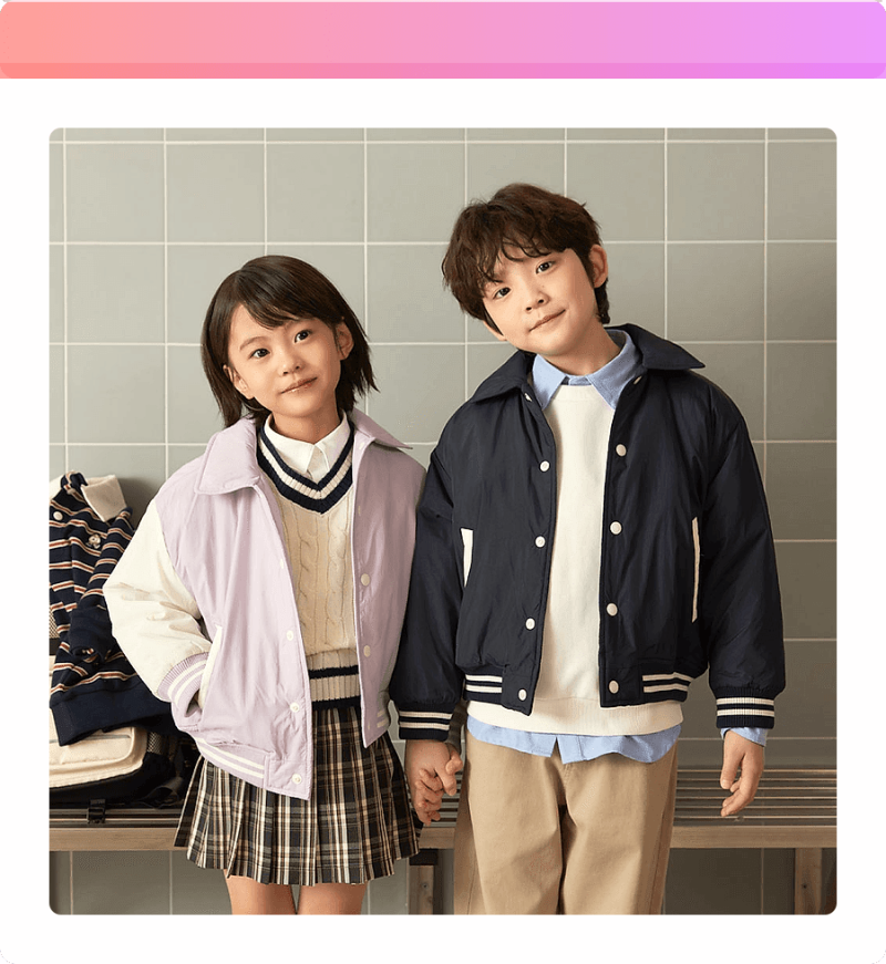 스파오키즈 바시티 점퍼 득템 찬스! 등원룩 고민 끝, 4만원대로 스타일 UP!