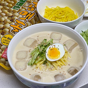 단백질식단 할매손 콩국수용 콩가루로 콩국수 콩국물 만들기