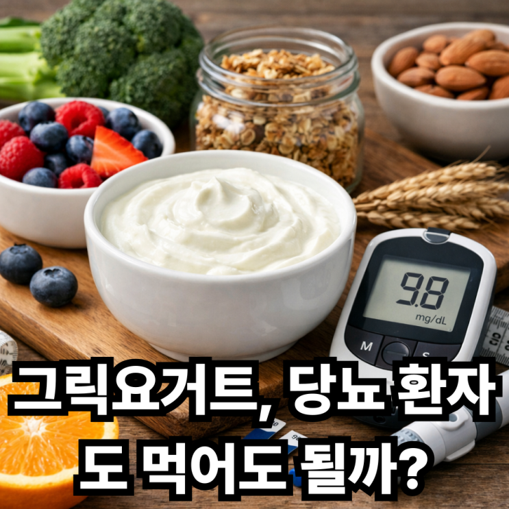  그릭요거트와 혈당, 당뇨 관리에 도움 될까? 당지수와 섭취 방법 정리