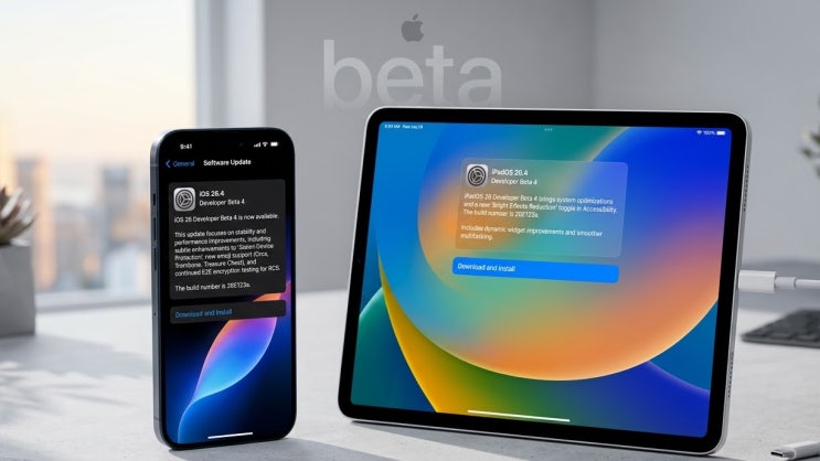  애플 아이폰 iOS 26.4 / 아이패드 iPadOS 26.4 베타 버전 업데이트 내용과 방법, 지원 모델 확인 하세요