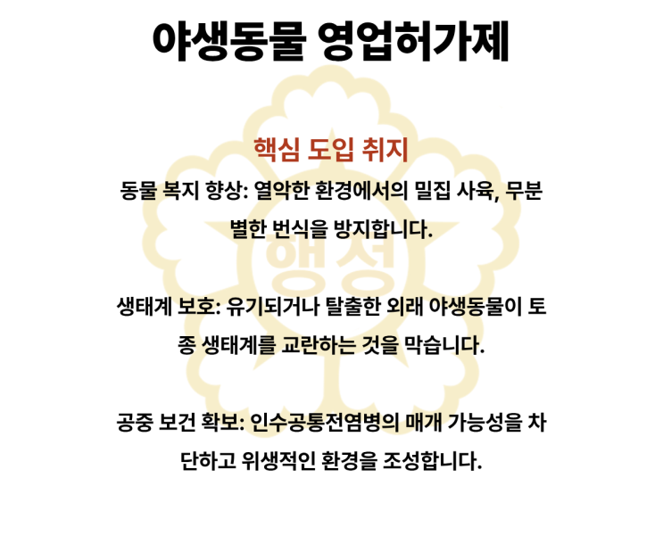  [야생생물 보호 및 관리에 관한 법률] 야생동물 영업 허가