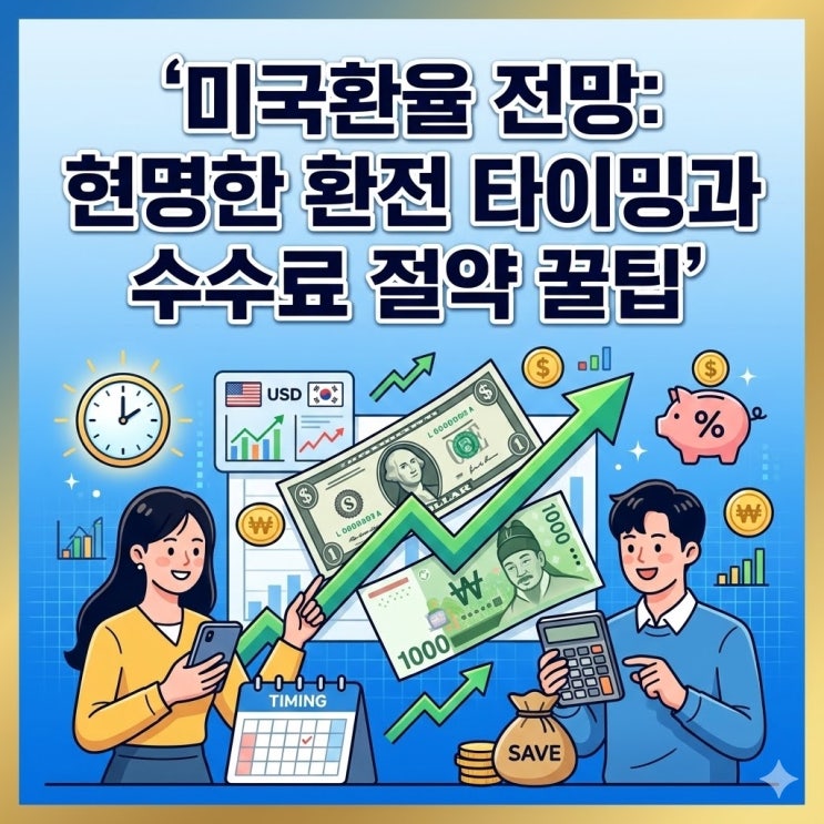  미국환율 전망: 현명한 환전 타이밍과 수수료 절약 꿀팁