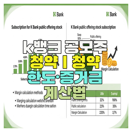  k뱅크 공모주 청약｜청약 한도·증거금 계산법