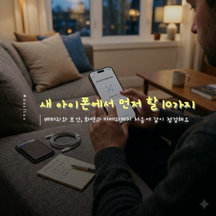  새 아이폰에서 먼저 할 10가지 필수 설정