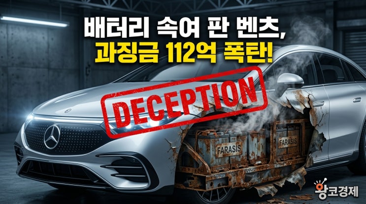  소비자 기만 벤츠 리콜전력 배터리 싣고 기술력1위 속여 팔다 검찰행..