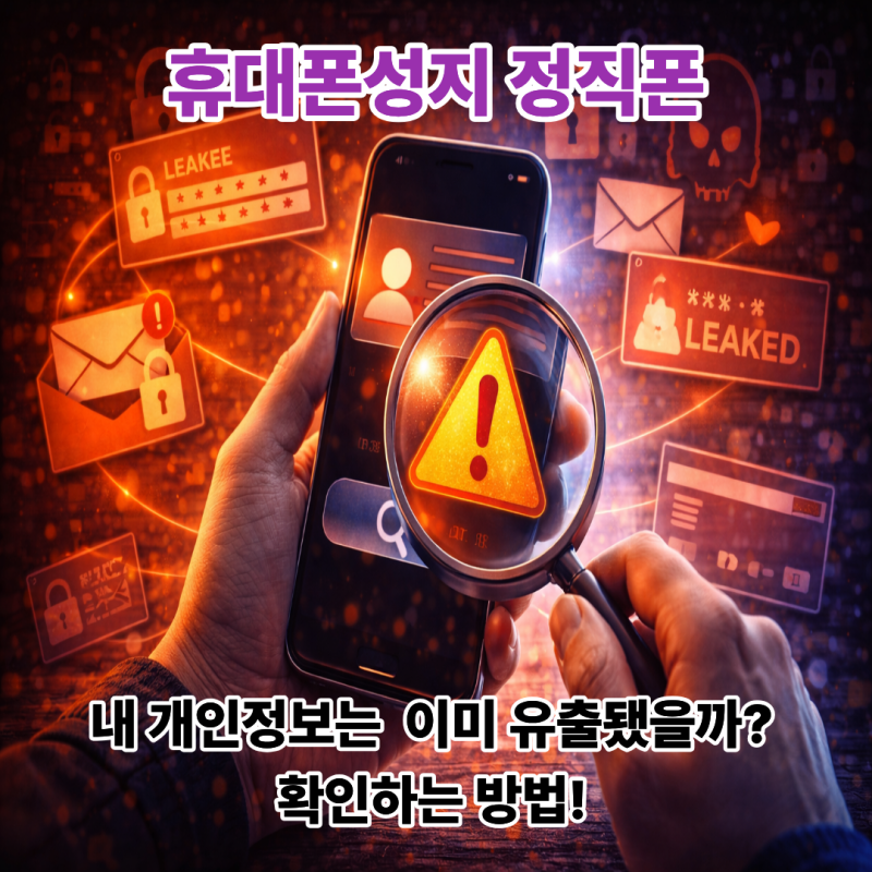 [송탄휴대폰]휴대폰성지 정직폰 내 개인정보는 이미 유출됐을까? 확인하는 방법!