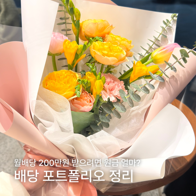  월배당 200만원 받으려면 원금 얼마? 배당 포트폴리오 정리 국내·미국 배당주 ETF