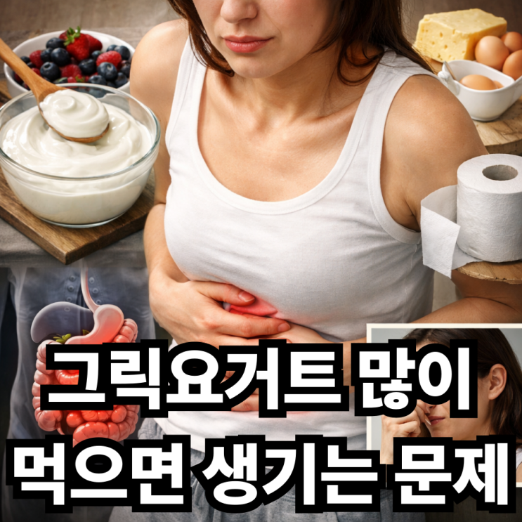  그릭요거트 부작용, 많이 먹으면 생길 수 있는 문제