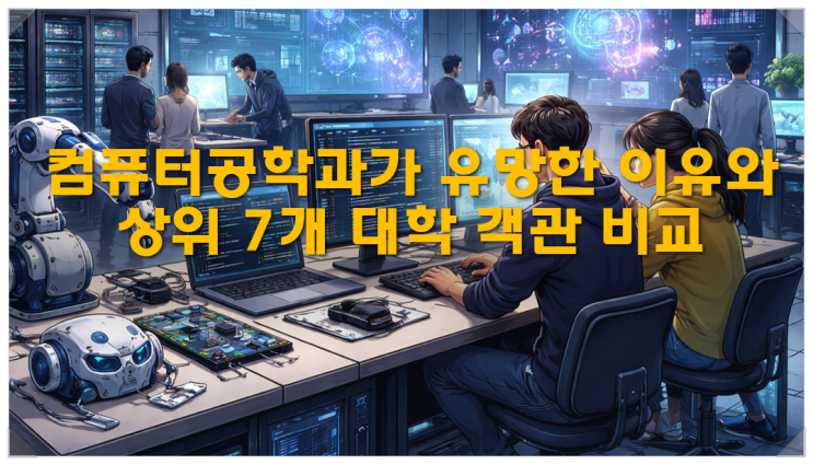  컴퓨터공학과가 유망한 이유와 상위 7개 대학 객관 비교