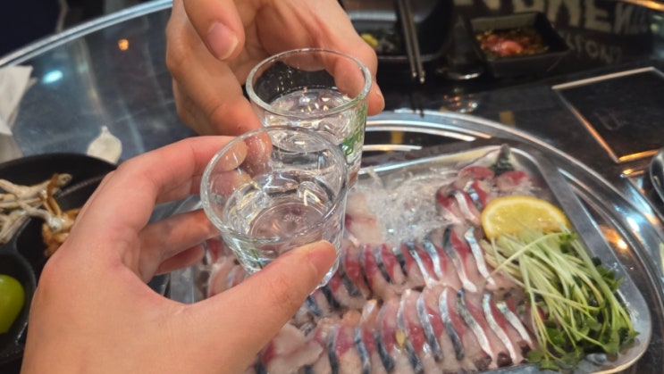  동탄 북광장 해산물 맛집 딱구포차 동탄북광장점 활고등어회