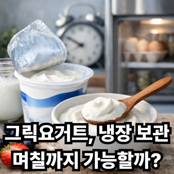  그릭요거트 냉장 보관 기간, 얼마나 오래 먹어도 괜찮을까?
