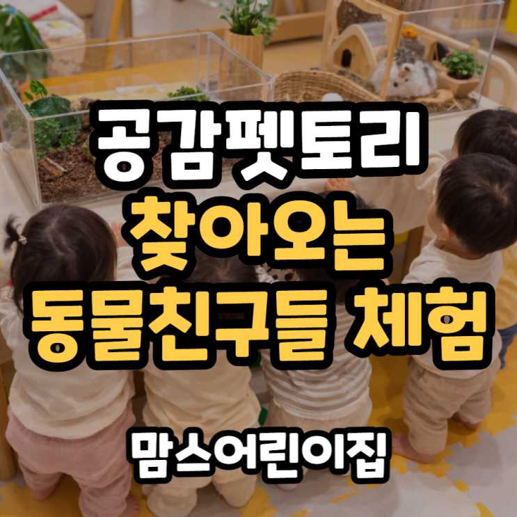  공감펫토리 찾아오는 동물친구들 체험