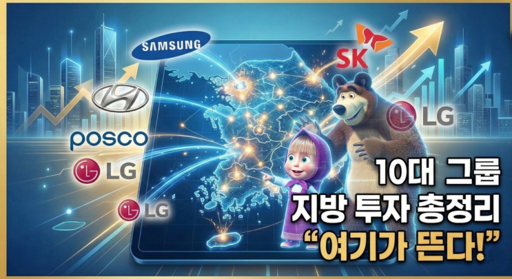  "삼성·현대차가 찜한 도시?" 10대 그룹 지방 투자 주요 계획, 돈이 몰리는 곳은?