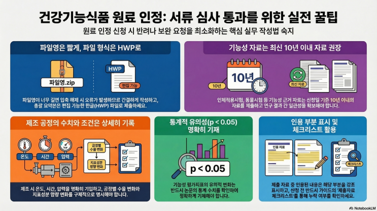  개별 인정형 원료 인체 적용 시험 서류 작성 시 주의 사항 및 인가등가용량(HED) 적용 예시