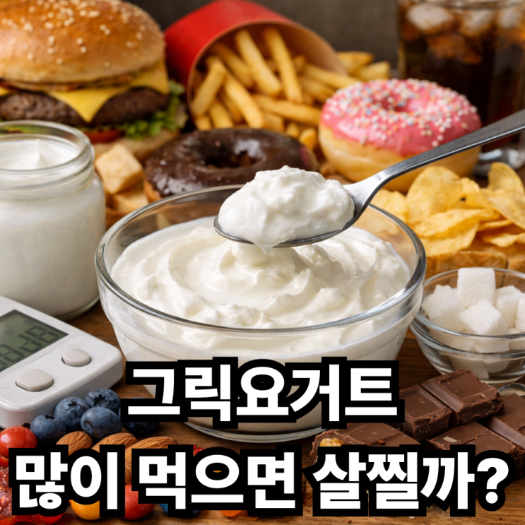  그릭요거트 과다 섭취 시 칼로리 문제 – 건강식도 많이 먹으면 위험할까?