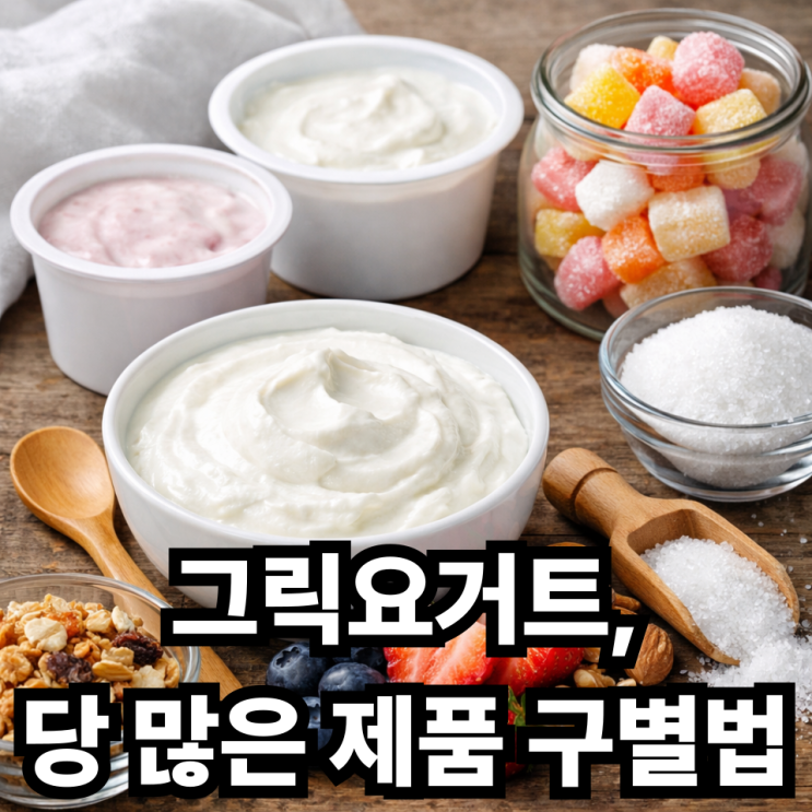  그릭요거트 당분 높은 제품 피하는 방법 – 건강하게 고르는 기준
