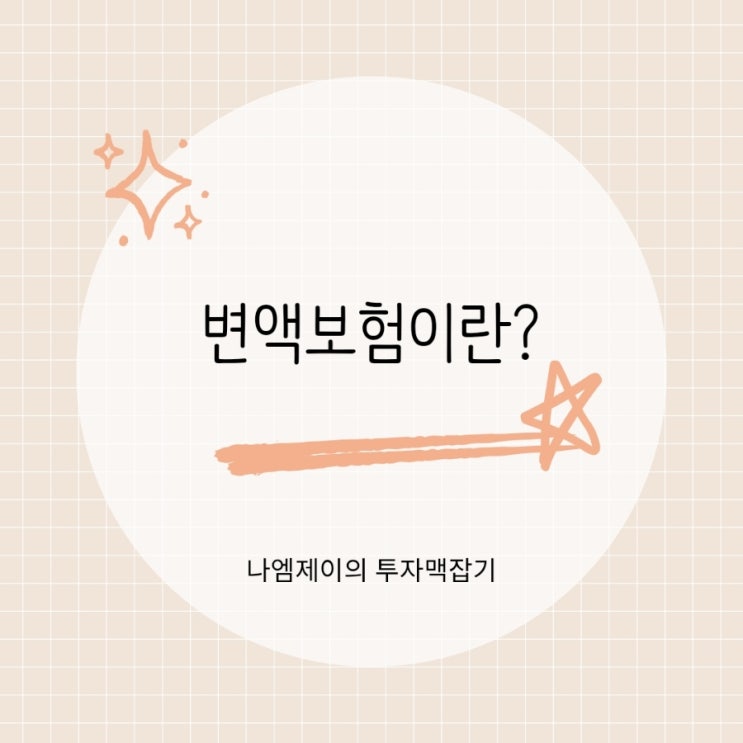  변액보험 뜻과 종류 정리 (연금보험 종신보험 유니버셜보험 차이)