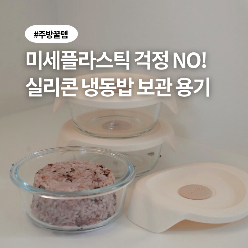 냉동밥 보관용기 실리콘 내열유리 전자레인지 밥용기 추천